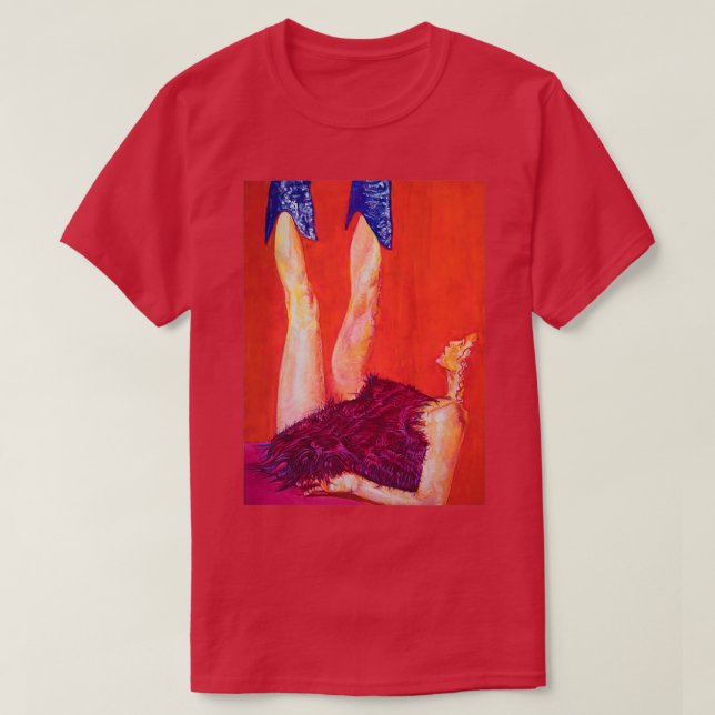 Redhead in Cowboy Boots T-Shirt (Design Front)