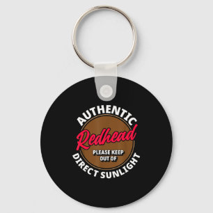 Redhead Keep Out Of Sunlight - Funny Ginger Key Ring