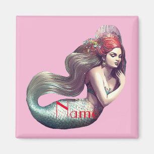 Redhead Mermaid Beauty Thunder_Cove   Magnet