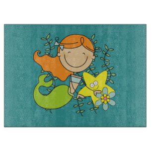 Redhead Mermaid Cutting Board