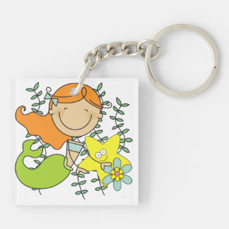 Redhead Mermaid Key Ring
