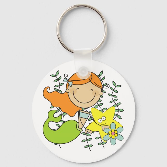 Redhead Mermaid Key Ring (Front)