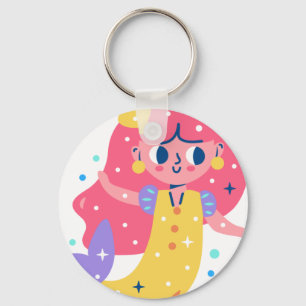 Redhead Mermaid Key Ring