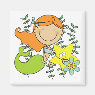 Redhead Mermaid Magnet