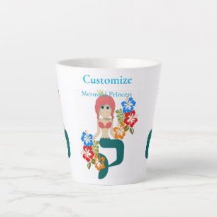 Redhead Mermaid Princess Thunder_Cove Latte Mug