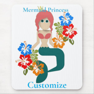Redhead Mermaid Princess Thunder_Cove Mouse Mat