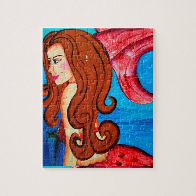redhead mermaid puzzle (Vertical)