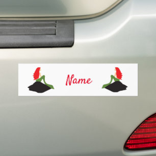 Redhead Mermaid Sitting Thunder_Cove  Bumper Sticker