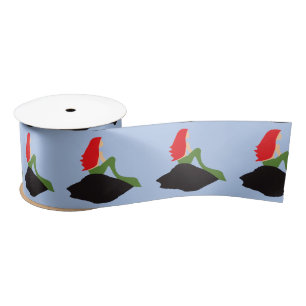 Redhead Mermaid Sitting Thunder_Cove   Satin Ribbon