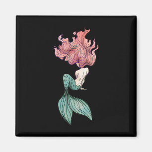 Redhead Mermaid Sticker Magnet
