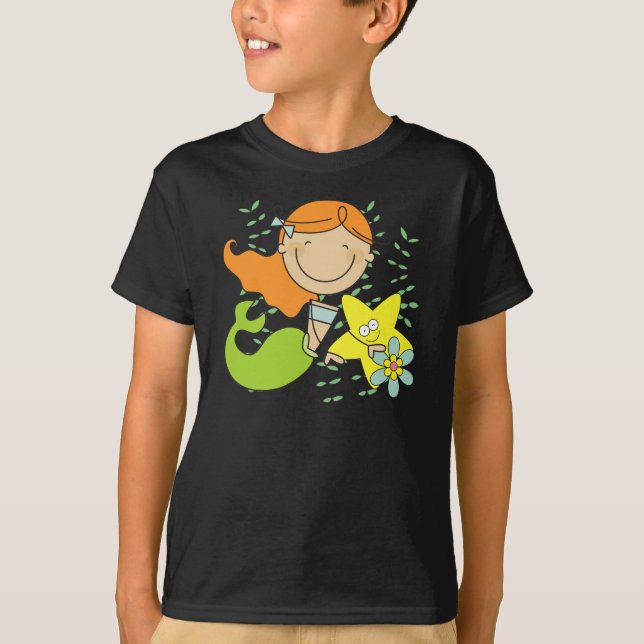 Redhead Mermaid T-Shirt (Front)