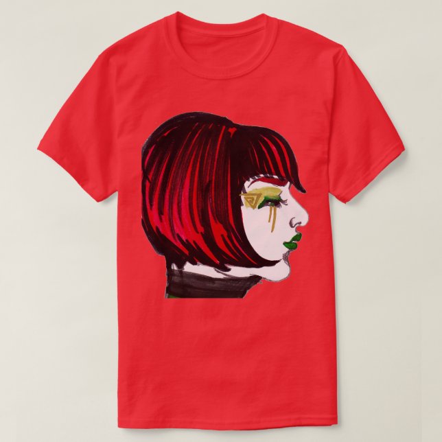 redhead noir T-Shirt (Design Front)
