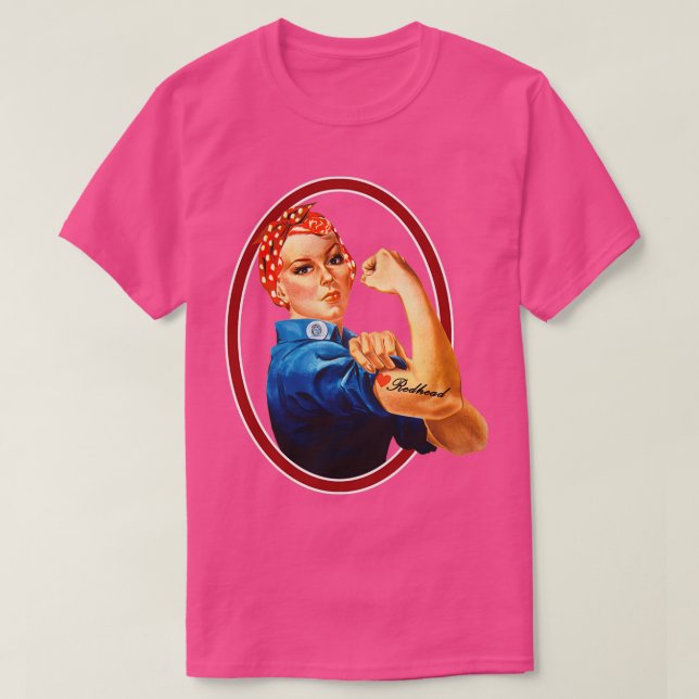 Redhead Power Gift Red hair T-Shirt (Design Front)