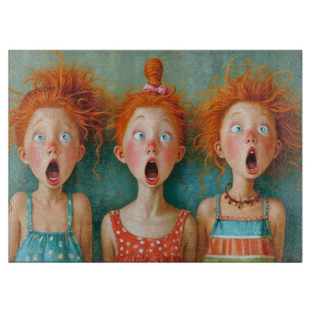 Redhead Reactions Chopping Board (Front)