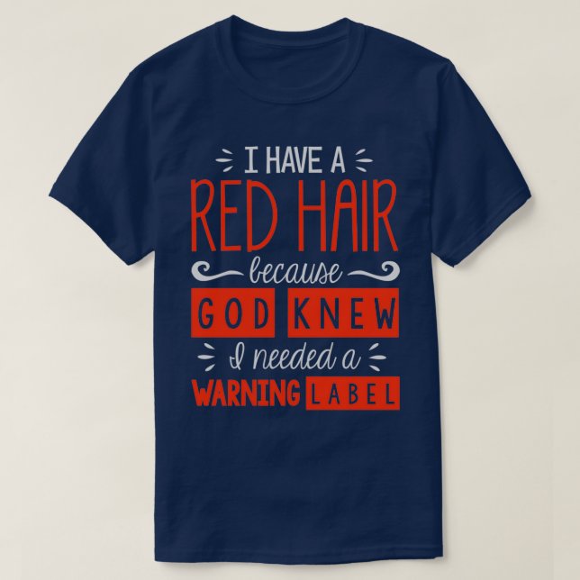 Redhead Red Hair Woman 2 T-Shirt (Design Front)