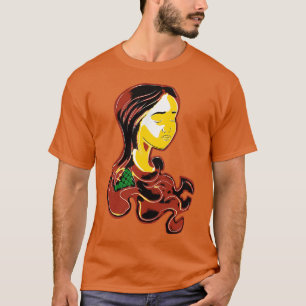 Redhead retro vibrant art vintage record style T-Shirt