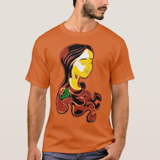 Redhead retro vibrant art vintage record style T-Shirt