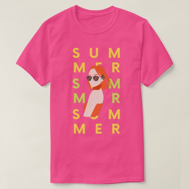 Redhead Summer time fun T-Shirt (Design Front)