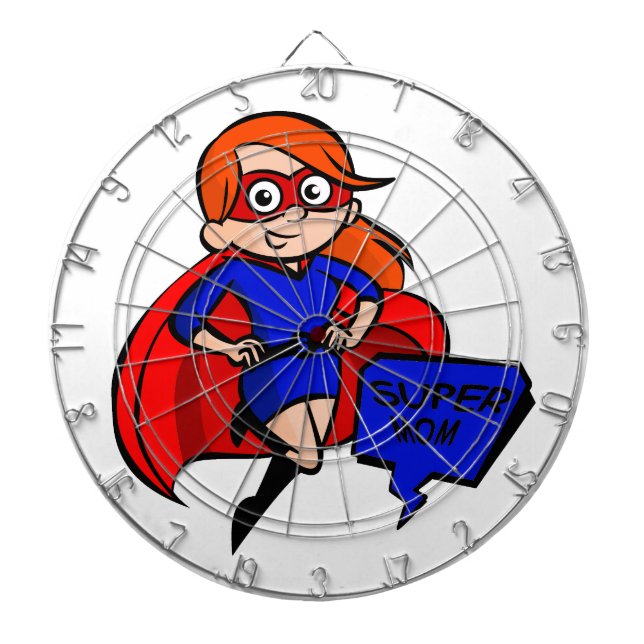 redhead super mum dartboard (Front)