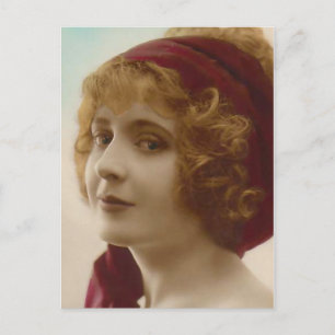 "Redhead" Vintage Photograph Postcard