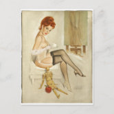 Black White Paris Fashion Mannequin Postcard