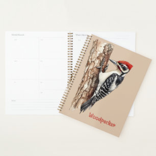 Redhead Woodpecker Bird Planner
