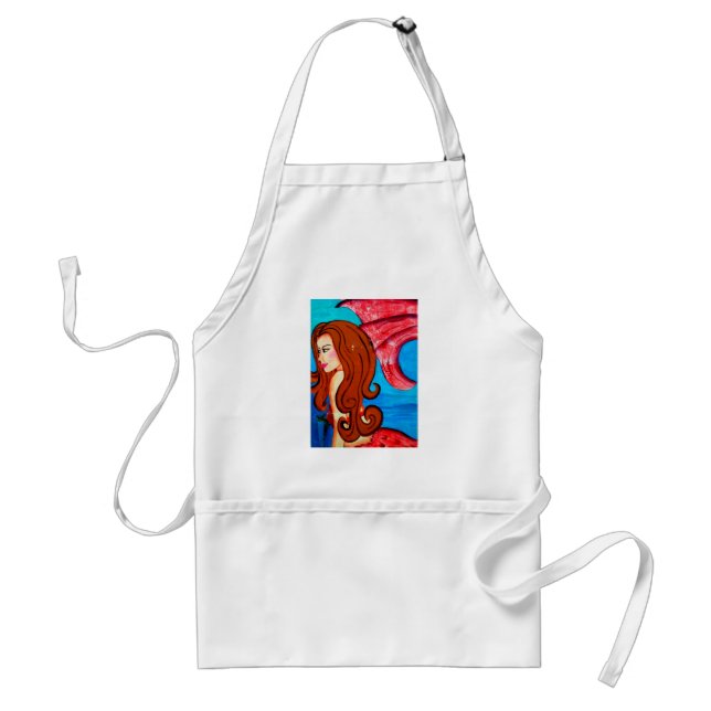 redheaded mermaid apron (Front)