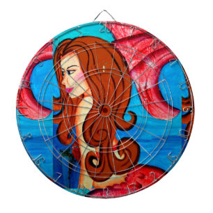 redheaded mermaid dart board