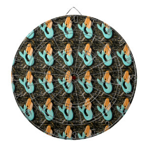 redheaded mermaid dartboard