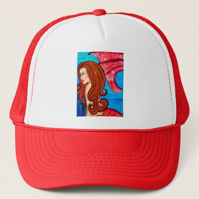 redheaded mermaid hat (Front)