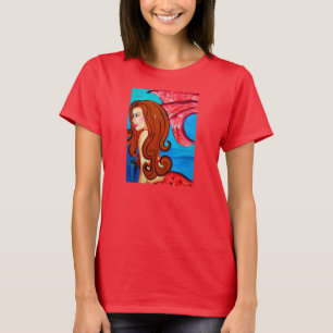 redheaded mermaid t-shirt