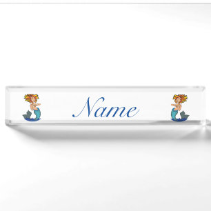 Redheaded Mermaid Thunder_Cove Nameplate