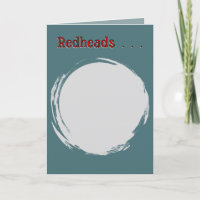 "REDHEADS" BIRTHDAY CARD