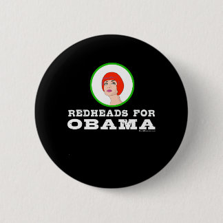 Redheads for Obama Button