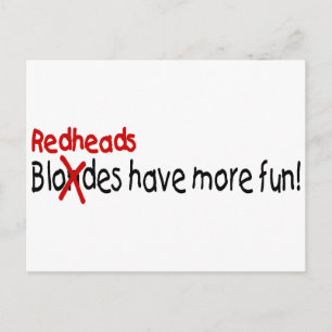 Redheads Have More Fun Postcard