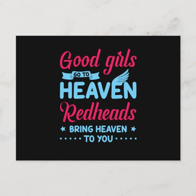 Redheads Red Hair Redhead Ginger Freckles Gift Postcard (Front)