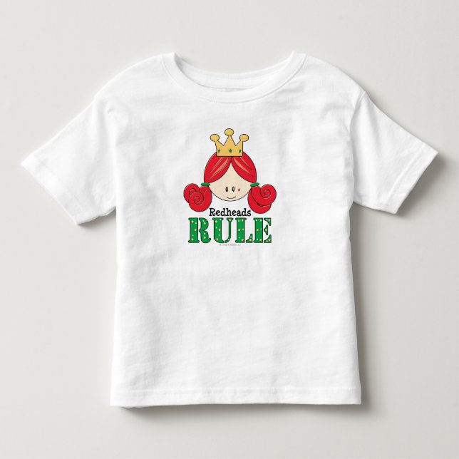 Redheads Rule Redhead Toddler Kid Tee (Front)