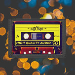 Rediscover Nostalgia: Pop Art Cassette Tape Trifold Wallet<br><div class="desc">Step back in time and embrace the nostalgic charm of our Pop Art Cassette Tape Trifold Wallet. This vibrant accessory combines functionality with a playful twist, featuring an eye-catching cassette tape illustration that transports you to the golden age of music. It's more than just a wallet; it's a journey through...</div>