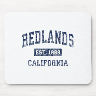 Redlands California Ca Vintage Established Premium Mouse Mat