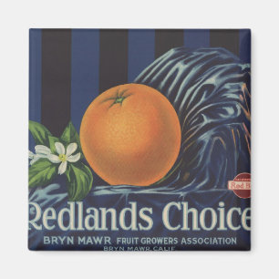 Redlands Choice Orange Crate Label Magnet