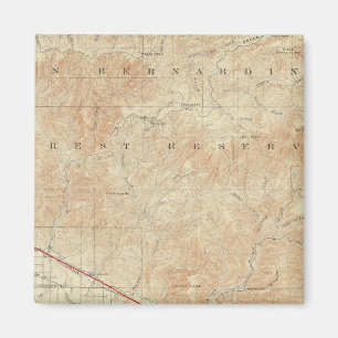 Redlands quadrangle showing San Andreas Rift Magnet