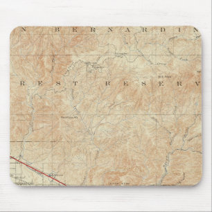 Redlands quadrangle showing San Andreas Rift Mouse Mat