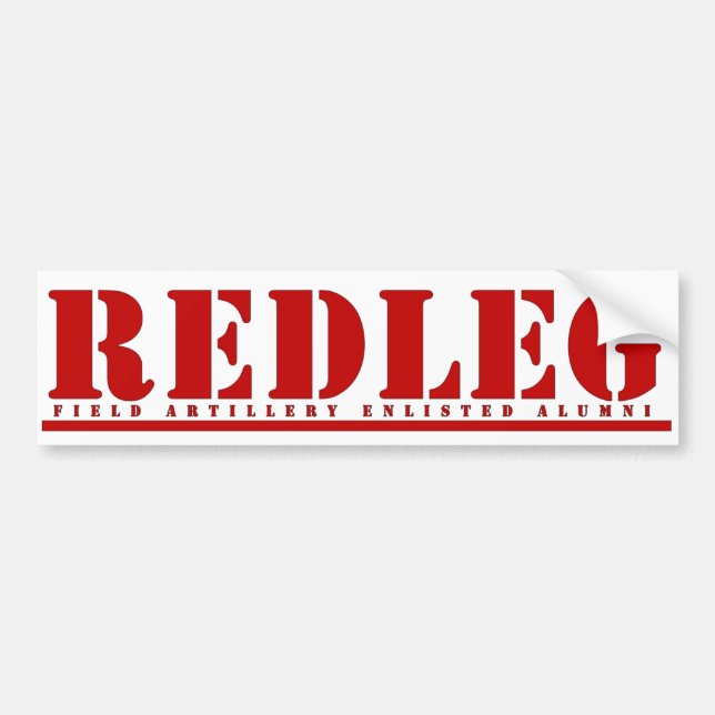 Redleg Bumper Sticker (Front)