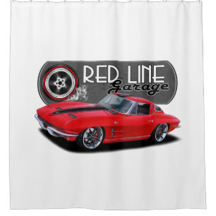 Redline Garage Stingray Shower Curtain