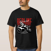Redline Warrior: Motorbike Riding T-Shirt