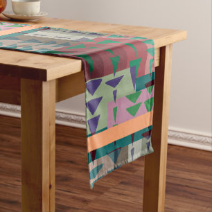 Redman4u2 Geometric Graphic Motif Modern Trend Short Table Runner