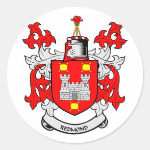REDMOND Coat of Arms Classic Round Sticker