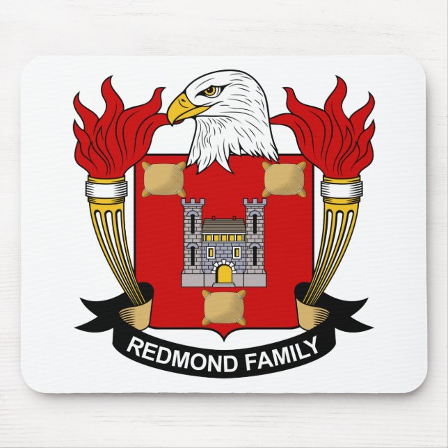 Redmond Family Crest Mouse Mat (Front)