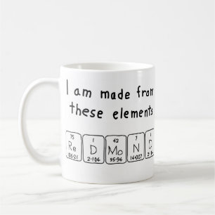 Redmond periodic table name mug