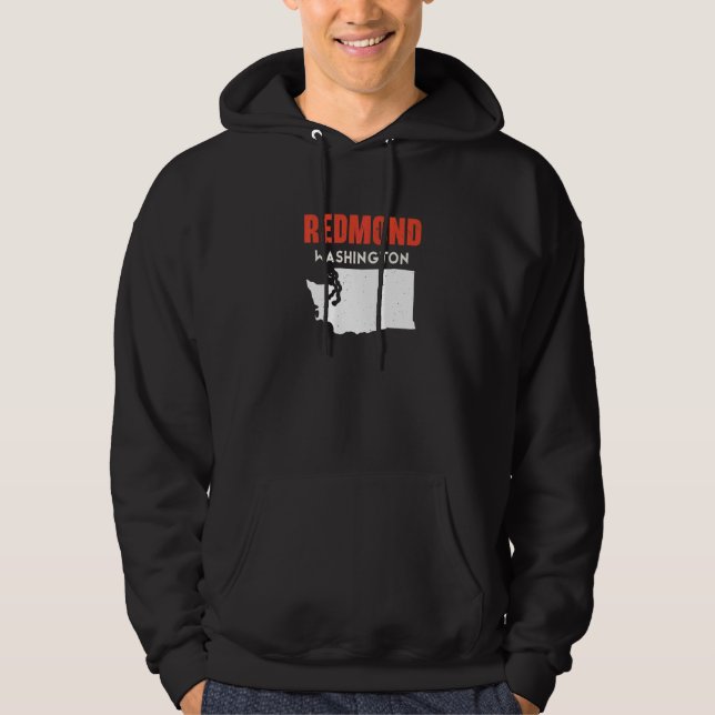Redmond Washington USA State America Travel Washin Hoodie (Front)